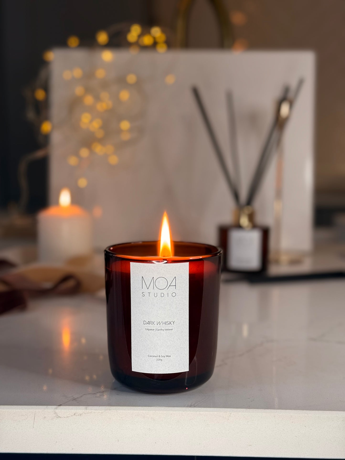 Dark Whisky Candle