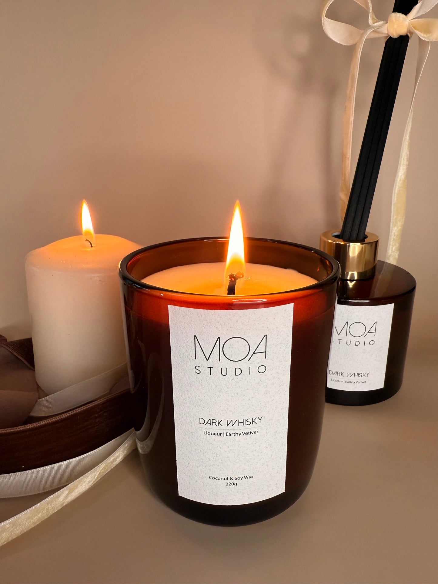 Dark Whisky Candle