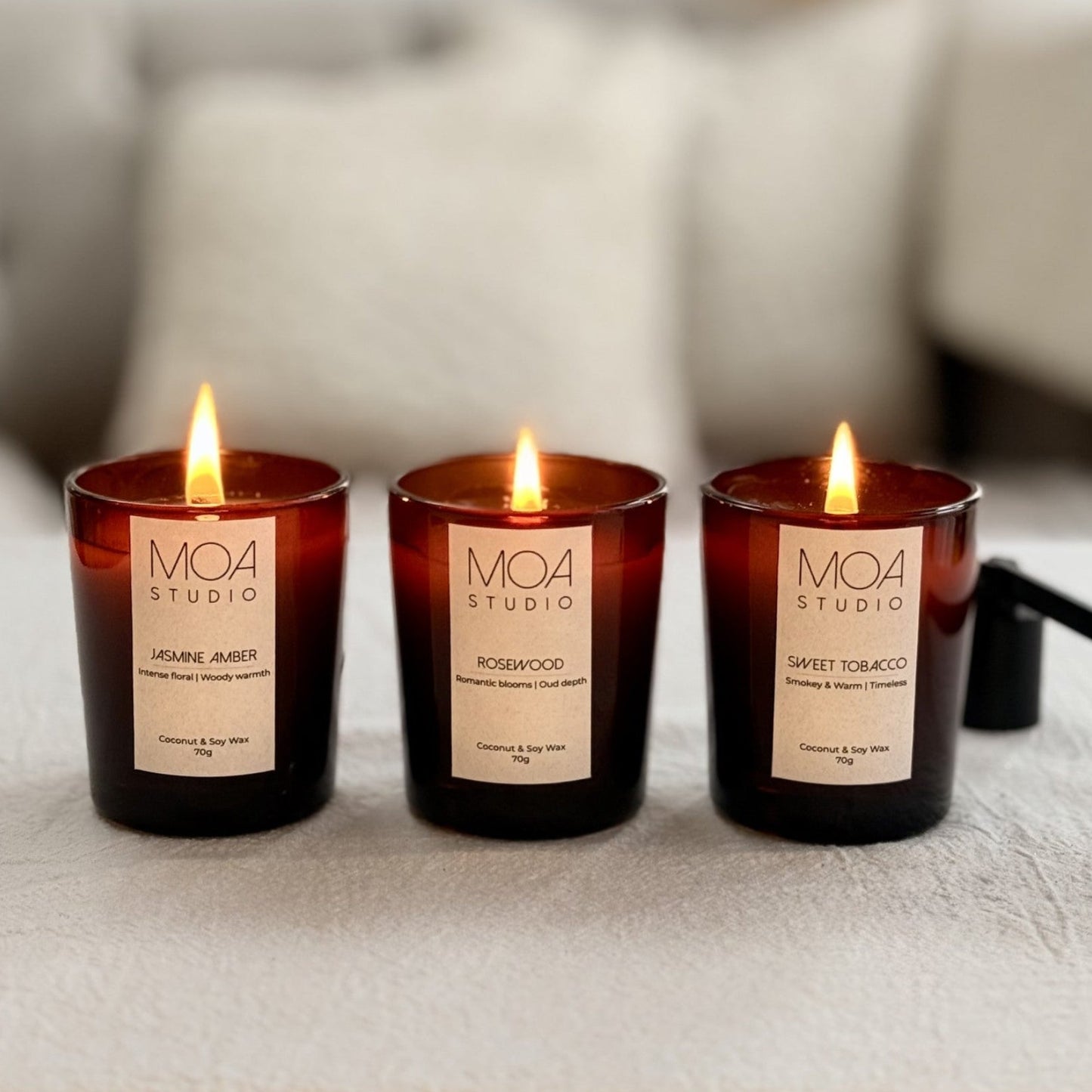 Jasmine Amber Candle MINI